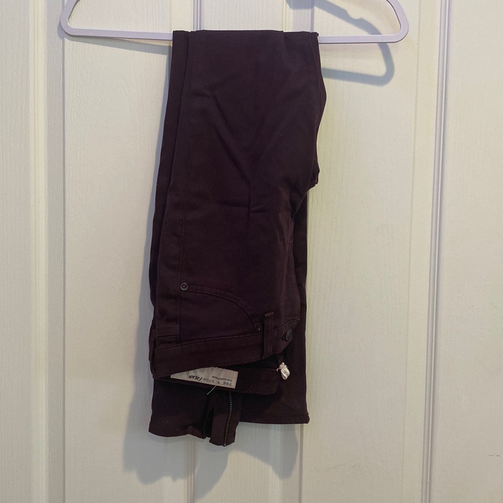 Dark Purple Tight Fitted Jeans